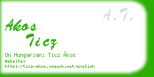 akos ticz business card